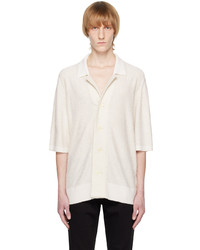 Zegna Off White Buttoned Shirt