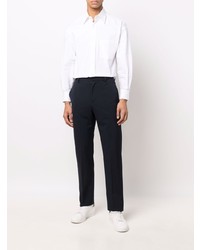 Thom Browne Oversized Shirt W Satin Weave 4bar In Oxford