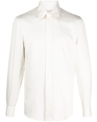 Alexander McQueen Pointed Collar Silk Shirt
