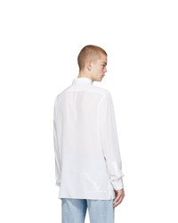 Valentino White Silk Shirt