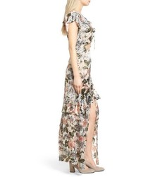 For Love & Lemons Luciana Silk Maxi Dress