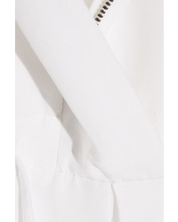 DKNY Silk Charmeuse Maxi Dress White