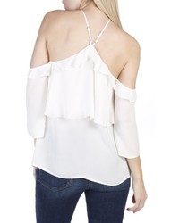 Paige Luciana Off The Shoulder Silk Top
