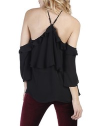 Paige Luciana Off The Shoulder Silk Top