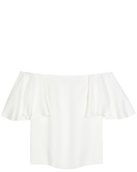 Valentino Silk Off The Shoulder Blouse