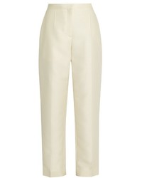 Brock Collection Teddy High Rise Wool And Silk Blend Trousers