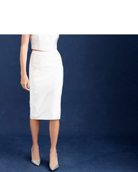 J.Crew Collection Pencil Skirt In Cotton Silk Twill