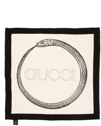 Gucci Ouroboros Square Foulard Silk Scarf