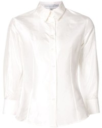 Carolina Herrera 34 Sleeve Classic Shirt