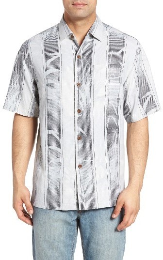 Tommy Bahama Shades Of Bamboo Silk Camp Shirt, $118 | Nordstrom | Lookastic