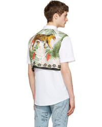 Gucci White Silk Panel Shirt