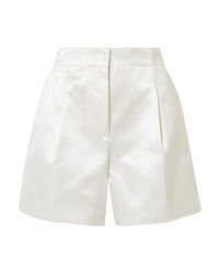 Gabriela Hearst Hayworth Cotton And Silk Blend Satin Shorts