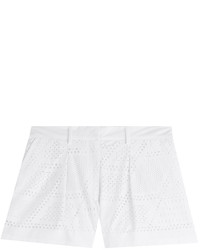 Fendi Perforated Silk Shorts
