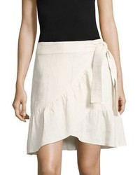 A.L.C. Hampton Ruffled Linen Silk Skirt