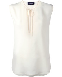 Dsquared2 Sleeveless Tied Neck Top