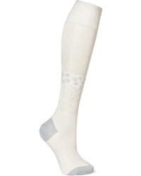 White Silk Socks