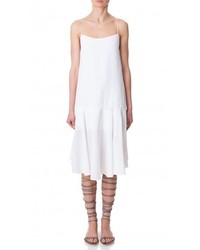 White Silk Tank Dress