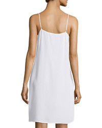 Equipment Cara Silk Cami Slip Dress Bright White