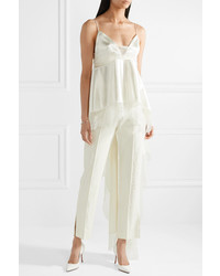 Danielle Frankel Chantilly Med Silk And Wool Blend Satin Camisole