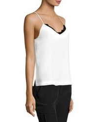 L'Agence Lia Lace Trimmed Silk Camisole