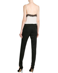 The Kooples Silk Camisole With Lace
