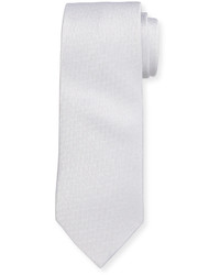 Neiman Marcus Boxed Silk Tie White