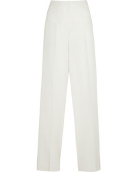 Valentino Wool And Silk Blend Wide Leg Pants