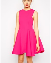 Asos Collection Premium Bonded Fit And Flare Dress