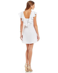 BCBGeneration Back Ruffle Fit And Flare Dress
