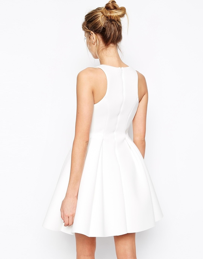 Asos Collection Super Full Bonded Skater Dress, $117 | Asos | Lookastic