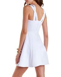 Charlotte Russe Crossover Cut Out Skater Dress