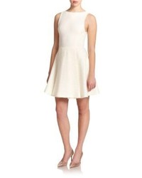 Alice + Olivia Emerson Boucl Skirt Knit Fit  Flare Dress