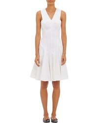 Derek Lam Fit And Flare Dress White