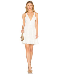 Oh My Love Lace Plunge Skater Dress