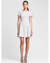 Banana Republic Seamed Ponte Fit And Flare Dress