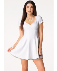 Bebe Textured Fit Flare Dress