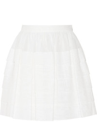 Michael Kors Michl Kors Pleated Cotton Mini Skirt