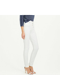 J.Crew 9 High Rise Toothpick Jean In White