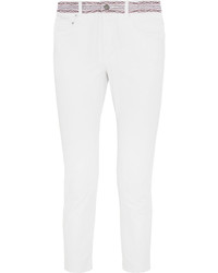 Etoile Isabel Marant Andreas Embroidered Mid Rise Skinny Jeans Toile Isabel Marant