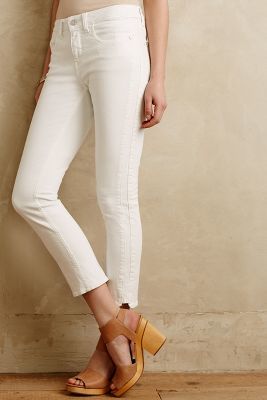 pilcro white jeans