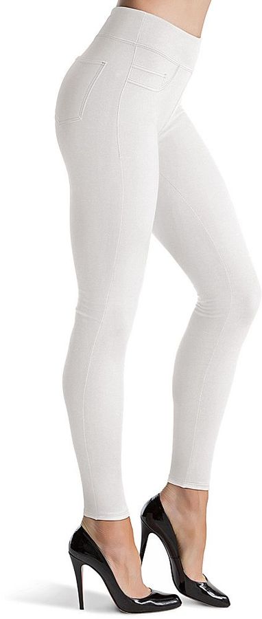 Spanx Assets Red Hot Label Shaping Seamless Leggings White Size L