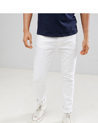 Burton Menswear Burton Tall Wear Super Skinny Jeans In White