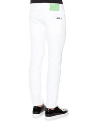 DSQUARED2 Clet Skinny Fit Denim Jeans White