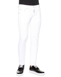 DSQUARED2 Clet Skinny Fit Denim Jeans White