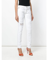 Love Moschino Distressed Low Rise Jeans