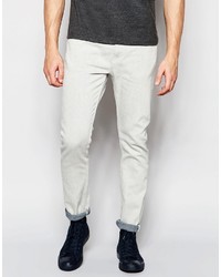 Weekday Friday Skinny Jeans In Stretch Reply Off White