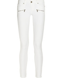 Paige Indio Zip Mid Rise Skinny Jeans