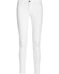 Frame Le Skinny De Jeanne Crop Mid Rise Jeans White