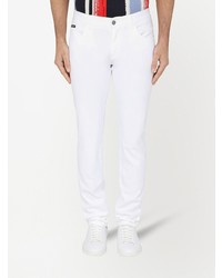 Dolce & Gabbana Logo Print Slim Fit Jeans