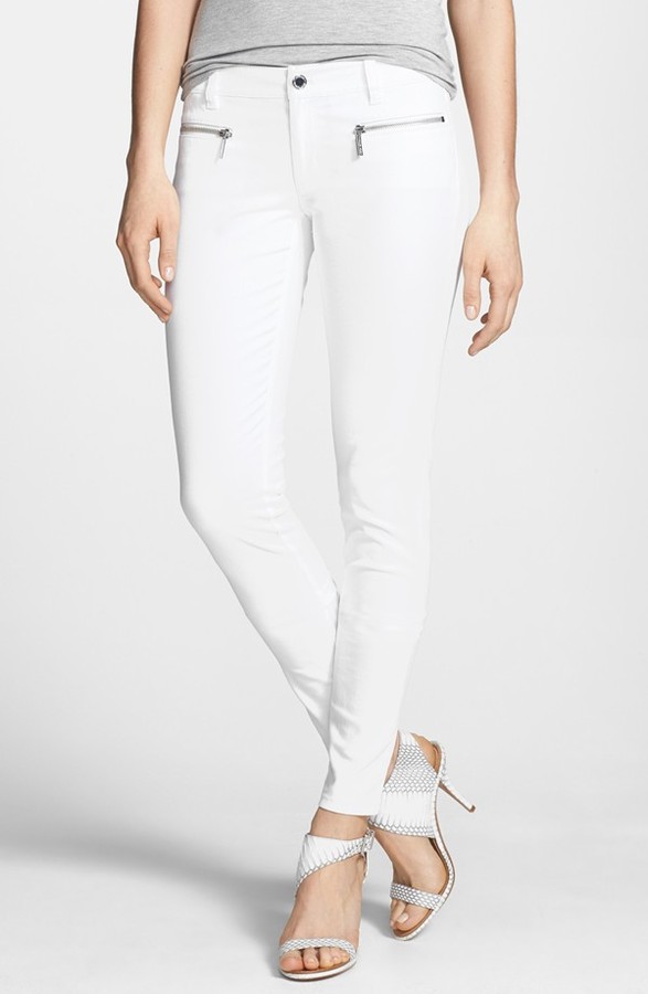 michael kors white skinny jeans